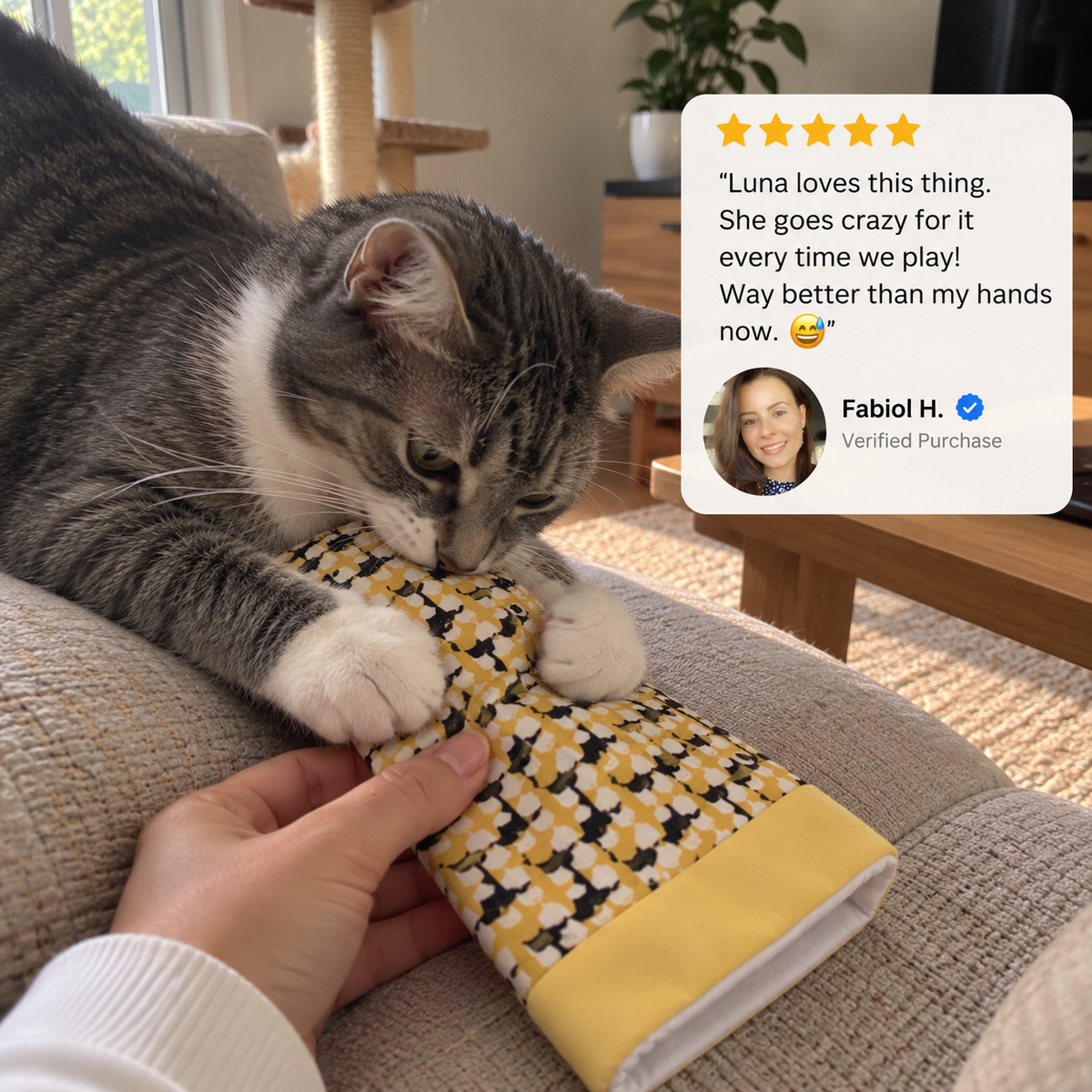 PawTug™ — The Interactive Beaver Toy for Cats